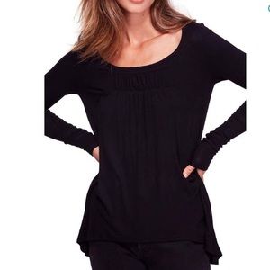 free people black long sleeve